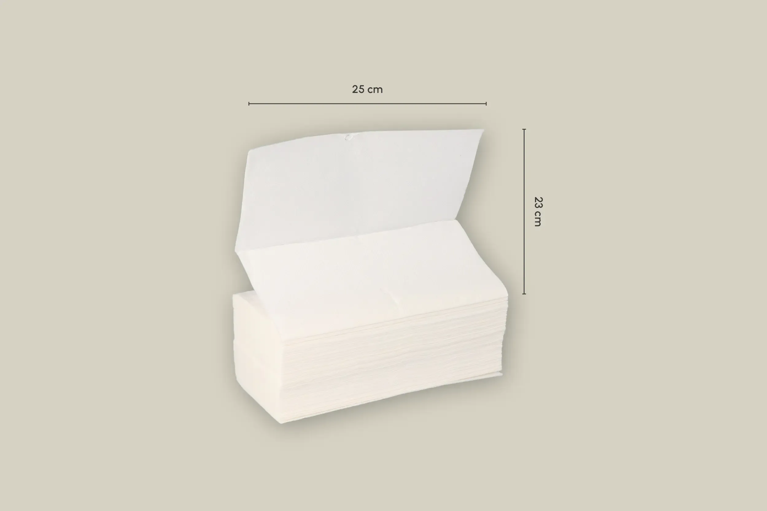 Papierhandtücher, weiß, L 25 x B 23cm, 2-lagig, V-Falz (3.000er Karton)